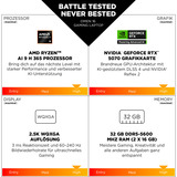 OMEN 16-ap0188ng, Gaming-Notebook schwarz, AMD Ryzen 9 8940HX, NVIDIA GeForce RTX 5070, 32 GB DDR5, 1 TB (1 TB SSD), Windows 11 Home