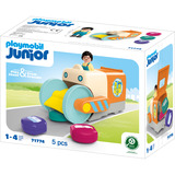 PLAYMOBIL 71774 JUNIOR: Spaßiges Müllsammelfahrzeug, Konstruktionsspielzeug 