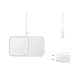 Samsung Wireless Charger Duo mit Adapter EP-P5400T, Ladestation weiß