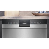 Siemens SN43ES22AE IQ300 , Spülmaschine edelstahl (gebürstet)/schwarz, 60 cm, Home Connect