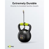 goobay Plus Cinch Y-Kabel schwarz/silber, 2 Meter