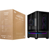 ASUS PRIME AP202 TG ARGB , Tower-Gehäuse schwarz, Tempered Glass x 2