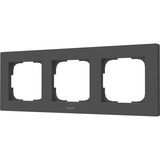 Aqara Switch Frame H2 EU (3-Gang), Einbaurahmen grau, 3-Fach-Rahmen