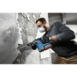 Bosch Akku-Bohrhammer GBH 18V-22 X Professional solo, 18Volt blau/schwarz, ONECHUCK, ohne Akku und Ladegerät, in L-BOXX