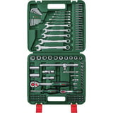 Bosch Heimwerken & Garten Werkzeug Set, 134-teilig, Werkzeug-Set grün, mit Werkzeugkoffer