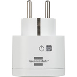 Brennenstuhl Connect WiFi Steckdose WA 3600 XS02 weiß, Sprachsteuerung, Zeitschaltuhr, App