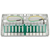 DeLOCK Mini Desktop Patchpanel 12 Port Cat.6a grau