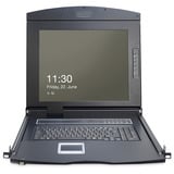 Digitus 17" Modulare Konsole, KVM-Switch schwarz, 17" TFT (43,2cm) & Touchpad