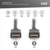 Digitus HDMI High Speed Kabel mit Ethernet, Typ A schwarz, 10 Meter