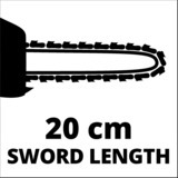 EINHELL Akku-Hochentaster GC-LC 18/20 Li T-Solo rot/schwarz, ohne Akku und Ladegerät