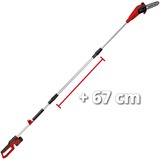 EINHELL Akku-Hochentaster GC-LC 18/20 Li T-Solo rot/schwarz, ohne Akku und Ladegerät