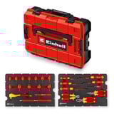 EINHELL E-Case Werkzeugkoffer Elektrik-VDE, 24-teilig, Werkzeug-Set rot/gelb, mit Werkzeug-Sortiment für Elektriker