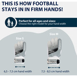 HUDORA Torwarthandschuhe für Kinder, grau, Gr. S grau/weiß, für Kinder ab 5 Jahren