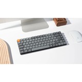 Keychron K3 Max, Gaming-Tastatur grau/orange, DE-Layout, Gateron Low Profile 2.0 Mechanical Blue, Hot-Swap, Aluminiumrahmen, RGB