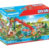 PLAYMOBIL 70987 Poolparty mit Rutsche, Konstruktionsspielzeug