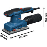 Bosch Professional Schwingschleifer GSS 20-18 A Professional blau, 200 Watt