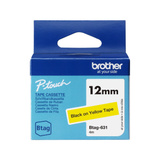 Brother Schriftband Btag-631 12mm, schwarz auf gelb, nicht laminiert