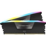 Corsair DIMM 64 GB DDR5-6000 (2x 32 GB) Dual-Kit, Arbeitsspeicher schwarz, CMH64GX5M2B6000Z40, Vengeance RGB, INTEL XMP, AMD EXPO