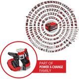 EINHELL Power X-Change Akku-Bandsäge TE-MB 18/127 Li-Solo, 18Volt rot/schwarz, ohne Akku und Ladegerät