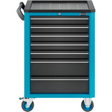 Hazet Werkstattwagen Assistent (176N-7/187) Sortiment, Werkzeugwagen blau/schwarz, 187-teilig, 7 Schubladen