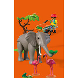 PLAYMOBIL 72068 Elefant mit Tierpfleger, Konstruktionsspielzeug 
