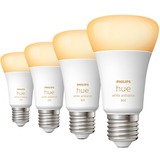 Philips HUE E27 Viererpack 4x570lm 60W, LED-Lampe Viererpack, ersetzt 60 Watt
