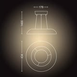Philips HUE White Ambiance Amaze Pendelleuchte, LED-Leuchte weiß, inkl. Dimmschalter