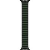 Apple Lederarmband mit Endstück, Uhrenarmband dunkelgrün, M/L, 45 mm