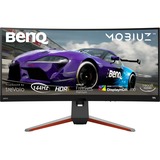 BenQ MOBIUZ EX3415R, Gaming-Monitor 87 cm(34 Zoll), dunkelgrau/rot, AMD Free-Sync, UWQHD, IPS, 144Hz Panel