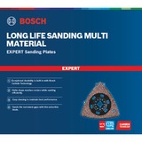 Bosch Expert Carbide Schleifplatte AVZ 90 RT6 MultiMaterial, Ø 90mm, Schleifscheibe Starlock, K60