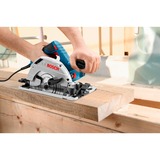 Bosch Professional Handkreissäge GKS 55+ GCE Professional blau, 1.350 Watt, L-BOXX, Führungsschiene FSN 1400