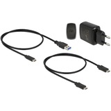 DeLOCK USB 3.0 Docking- und Klonstation 2 x M.2 NVMe, Dockingstation schwarz, M.2 SSD