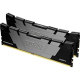 Kingston FURY DIMM 32 GB DDR4-4000 (2x 16 GB) Dual-Kit, Arbeitsspeicher schwarz, KF440C19RB12K2/32, Renegade, INTEL XMP