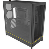 Montech HS01 , Tower-Gehäuse schwarz, Tempered Glass