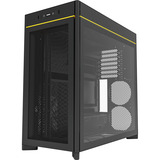 Montech HS01 , Tower-Gehäuse schwarz, Tempered Glass