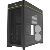Montech HS01 , Tower-Gehäuse schwarz, Tempered Glass