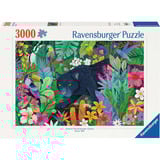 Ravensburger Puzzle Panther im blühenden Dschungel 3000 Teile