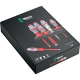 Wera 3160 i/7 Schraubendrehersatz Kraftform Plus, Edelstahl + Rack rot/blau, 7-teilig, mit Lasertip