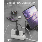 goobay USB-C PD GaN Dual-Schnelladegerät Slim 30 W schwarz