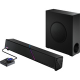 ASUS ROG Gjallar, Soundbar schwarz, kabelloser Subwoofer, All-in-One-Audio-Control-Hub