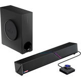 ASUS ROG Gjallar, Soundbar schwarz, kabelloser Subwoofer, All-in-One-Audio-Control-Hub