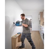 Bosch Professional Akku-Bohrhammer GBH 18V-22 Professional, 18Volt, mit GDE 18V-12 blau/schwarz, 2x Li-Ionen Akku 4,0Ah, in L-BOXX