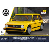 COBI Volkswagen Golf GTI (1976-1983), Konstruktionsspielzeug gelb, Maßstab 1:35