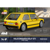 COBI Volkswagen Golf GTI (1976-1983), Konstruktionsspielzeug gelb, Maßstab 1:35