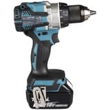 Makita Akku-Kombo-Kit DLX2533TJ, Akku-Bohrschrauber DDF489Z + Akku-Schlagschrauber DTW300Z, 18Volt blau/schwarz, 2x Li-Ionen Akku 5,0Ah, MAKPAC