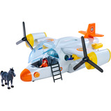 Simba Feuerwehrmann Sam Fire Swift Rettungsflugzeug, Spielfahrzeug 
