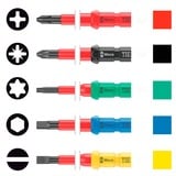 Wera Kraftform Kompakt VDE Big Pack 1, 26-teilig, Schraubendreher gelb/rot, inkl. 2 Steckgriffe, VDE-Wechselklingen