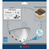 Bosch Professional PRO Wood cordless Kreissägeblatt, Ø 190mm, 24Z Bohrung 20mm, für Akku-Handkreissägen