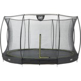 Exit Toys Trampolin Silhouette Ground, Fitnessgerät schwarz, rund, 427 cm Durchmesser, inkl. Sicherheitsnetz