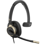 HP Poly Mission 815 Mono-USB-Headset (kabelgebunden) BULK schwarz, USB Type-C und Type-A, Kunstleder-Ohrpolster (Oberflächenmaterial)